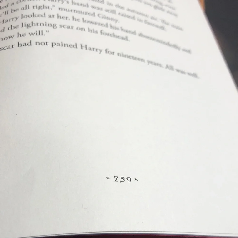 Harry Potter and The Deathly Hallows First US Edition, RARE ERROR PG 759 ...